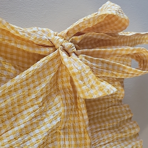 MAX STUDIO Tie-front Chequered Shirt S - Picture 5 of 8